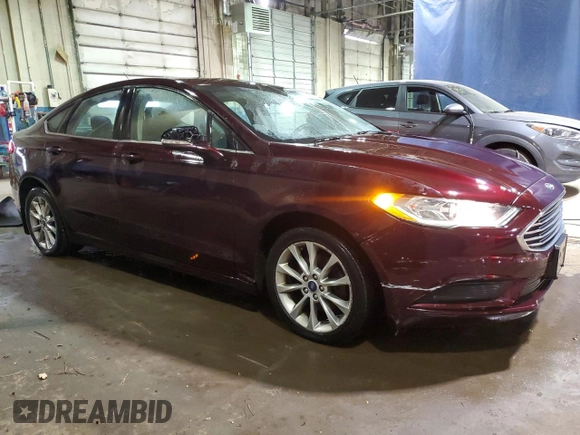2017 Ford Fusion SE with VIN 3FA6P0HD1HR166686, listed as a Copart auction lot 51550065 with 98,235 mi miles and Clean Title. Bid and sale history available at DreamBid. Image 4.