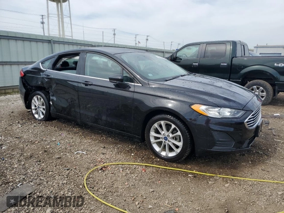 2020 Ford Fusion SE with VIN 3FA6P0LU6LR178414, listed as a Copart auction lot 55758625 with 38,102 mi miles and Salvage title. Bid and sale history available at DreamBid. Image 4.