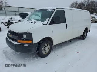 2012 Chevrolet Express Cargo Van with VIN 1GCWGGCA4C1200719, listed as a Copart auction lot 45421725 with 188,291 mi miles and Clean Title. Bid and sale history available at carsss.com. Image 1.