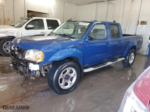 2002 Nissan Frontier 4WD SVE with VIN 1N6MD29Y72C382455, listed as a Copart auction lot 46751865 with 209,511 mi miles and Salvage Title. Bid and sale history available at carsss.com. Image 1.