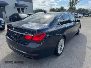 2015 BMW 7 Series 750i xDrive with VIN WBAYB6C5XFD965910, listed as a Copart auction lot 47488765 with 173,486 mi miles and Salvage Title. Bid and sale history available at carsss.com. Image 3.