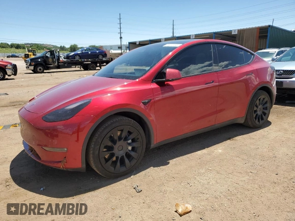 2024 Tesla Model Y Long Range z VIN 7SAYGDEE6RF156183, wystawiony jako Copart lot #61410155 z przebiegiem 27 112 mil mil oraz Szkoda całkowita • Salvage title. Historia ofert i sprzedaży dostępna na DreamBid. Obrazek 1.