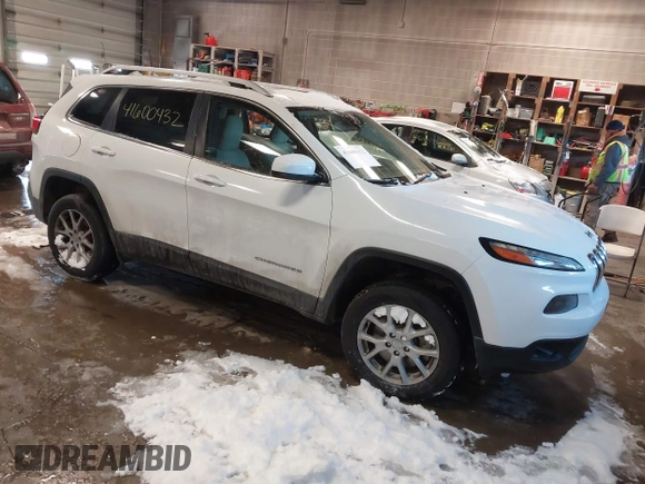 2017 Jeep Cherokee Latitude with VIN 1C4PJLCS9HW650514, listed as a IAAI auction lot 41600432 with 123,389 mi miles and . Bid and sale history available at carsss.com. Image 1.