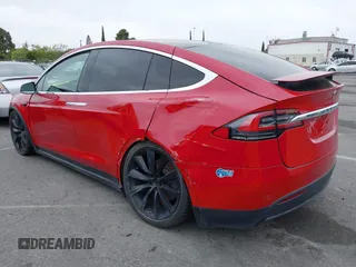 2021 Tesla Model X Long Range Plus with VIN 5YJXCBE24MF324376, listed as a IAAI auction lot 42034108 with Not Provided miles and . Bid and sale history available at carsss.com. Image 3.