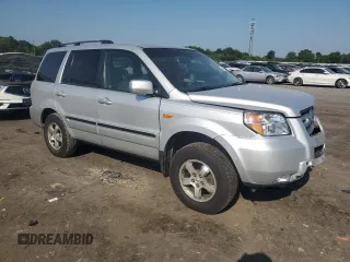 2008 Honda Pilot EX-L with VIN 5FNYF18558B057119, listed as a Copart auction lot 62219805 with 220,929 mi miles and Salvage title. Bid and sale history available at DreamBid. Image 4.