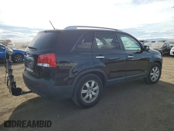 2012 Kia Sorento LX with VIN 5XYKTDA21CG196309, listed as a Copart auction lot 45978005 with 90,002 mi miles and Clean Title. Bid and sale history available at carsss.com. Image 3.