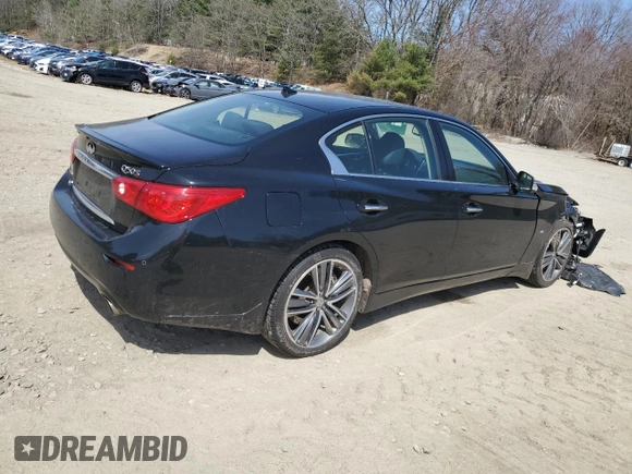 2014 Infiniti Q50 Premium with VIN JN1BV7AR0EM685524, listed as a Copart auction lot 53680535 with 175,661 mi miles and Clean Title. Bid and sale history available at carsss.com. Image 3.
