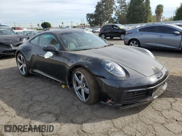 2024 Porsche 911 Carrera with VIN WP0AA2A98RS207523, listed as a Copart auction lot 78128794 with 5,956 mi miles and Salvage Title. Bid and sale history available at carsss.com. Image 4.