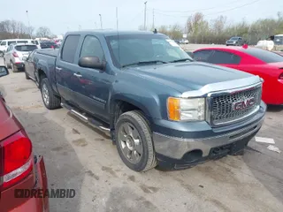 2009 GMC Sierra 1500 SLE with VIN 3GTEK23M59G116488, listed as a IAAI auction lot 42011693 with 201,679 mi miles and . Bid and sale history available at DreamBid. Image 1.
