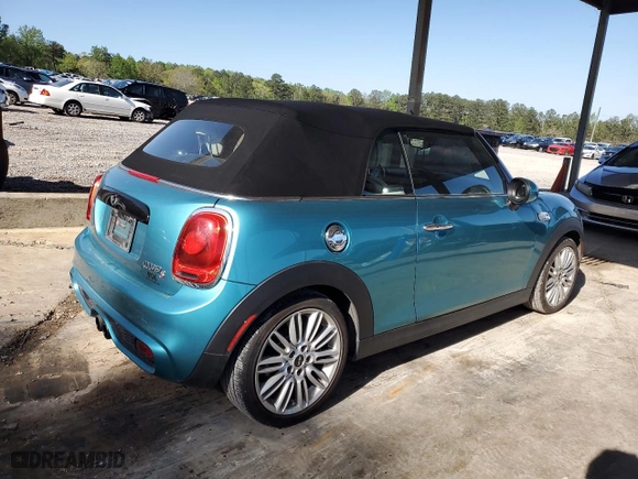 2017 MINI Convertible Cooper S with VIN WMWWG9C51H3C23031, listed as a Copart auction lot 51960355 with 77,504 mi miles and Salvage Title. Bid and sale history available at carsss.com. Image 3.