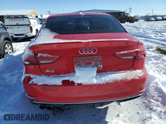 2018 Audi A3 Sedan Premium with VIN WAUAUGFF9J1039479, listed as a Copart auction lot 37332923 with 78,855 mi miles. Bid and sale history available at carsss.com. Image 6.
