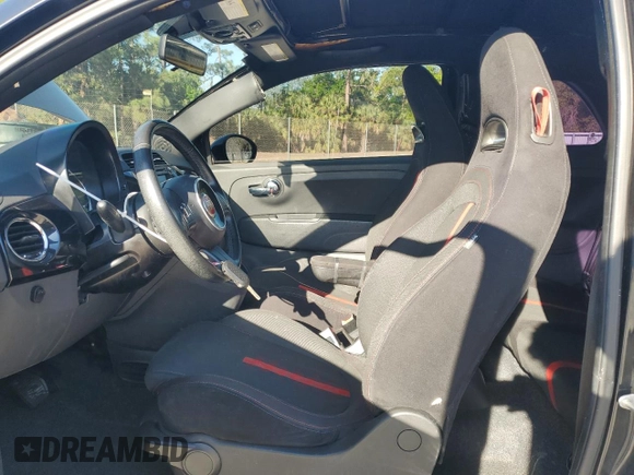 2012 FIAT 500 Pop with VIN 3C3CFFDR0CT340400, listed as a Copart auction lot 48891225 with 59,038 mi miles and Salvage title. Bid and sale history available at DreamBid. Image 7.