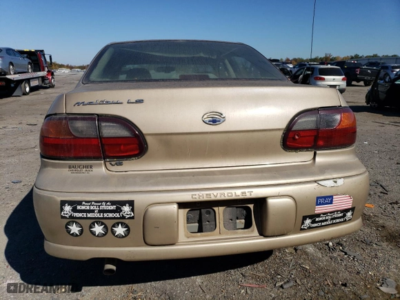 2001 Chevrolet Malibu LS with VIN 1G1NE52J516247046, listed as a Copart auction lot 77323744 with 196,580 mi miles and Salvage Title. Bid and sale history available at carsss.com. Image 6.