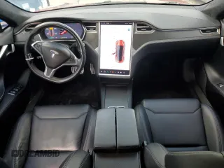 2018 Tesla Model S 75D with VIN 5YJSA1E40JF259792, listed as a Copart auction lot 56502085 with 116,821 mi miles and Salvage title. Bid and sale history available at DreamBid. Image 8.