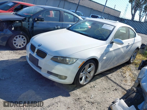 2007 BMW 3 Series 335i with VIN WBAWB73557P031442, listed as a IAAI auction lot 42123815 with Not Provided miles and . Bid and sale history available at DreamBid. Image 2.