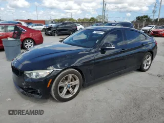 2015 BMW 4 Series 428i with VIN WBA4A5C55FD410360, listed as a Copart auction lot 44335485 with 144,997 mi miles and Salvage Title. Bid and sale history available at carsss.com. Image 1.