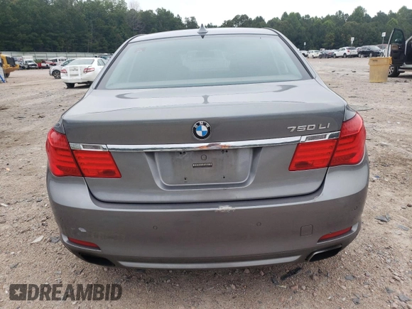 2010 BMW 7 Series 750Li xDrive with VIN WBAKC8C56ACY68961, listed as a Copart auction lot 62660015 with 180,567 mi miles and Clean title. Bid and sale history available at DreamBid. Image 6.