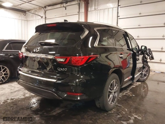 2018 Infiniti QX60 with VIN 5N1DL0MM6JC526005, listed as a IAAI auction lot 41567549 with 84,754 mi miles. Bid and sale history available at carsss.com. Image 4.