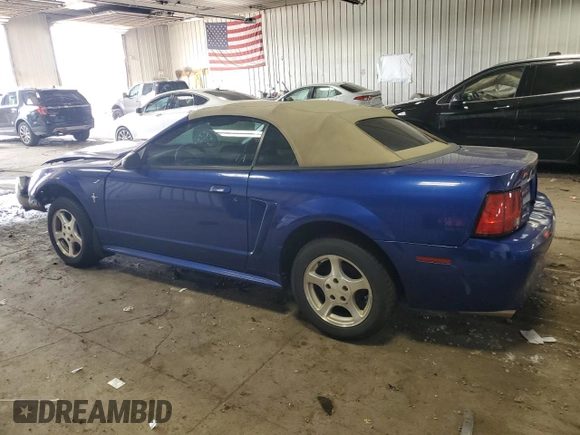 2002 Ford Mustang Deluxe with VIN 1FAFP44442F206292, listed as a Copart auction lot 58987095 with 115,245 mi miles and Non repairable. Bid and sale history available at DreamBid. Image 2.