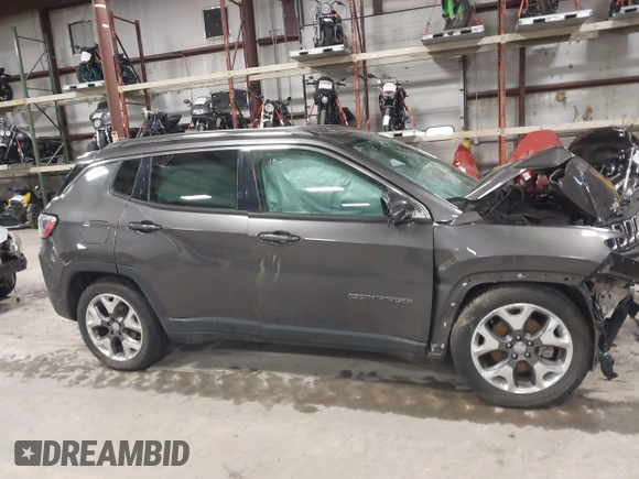 2021 Jeep Compass Limited with VIN 3C4NJDCB3MT572437, listed as a IAAI auction lot 41205095 with Not Provided miles and . Bid and sale history available at carsss.com. Image 12.