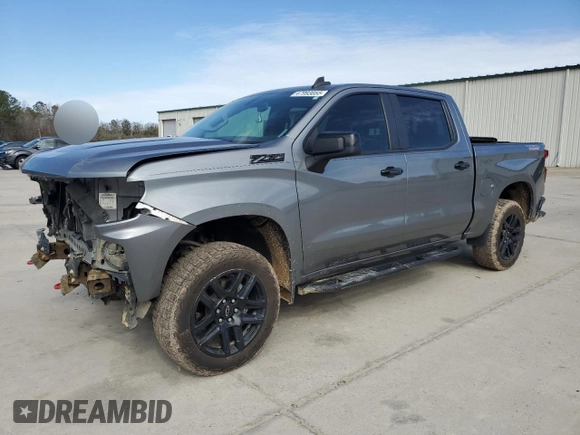 2022 Chevrolet Silverado 1500 LT Trail Boss with VIN 3GCPYFED0NG158041, listed as a Copart auction lot 47993055 with 61,814 mi miles and Clean Title. Bid and sale history available at DreamBid. Image 1.