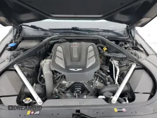 2018 Genesis G90 Premium z VIN KMHG34JA6JU043672, wystawiony jako Copart lot #54184215 z przebiegiem 134 897 mil mil oraz Szkody całkowita. Historia ofert i sprzedaży dostępna na DreamBid. Obrazek 11.