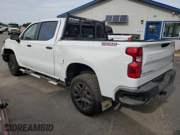 2024 Chevrolet Silverado 1500 Custom Trail Boss with VIN 3GCUDCED0RG387337, listed as a Copart auction lot 74024324 with 0 mi miles and Salvage Title. Bid and sale history available at carsss.com. Image 2.