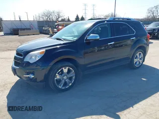 2012 Chevrolet Equinox LTZ with VIN 2GNFLGE59C6388766, listed as a IAAI auction lot 41781068 with 167,190 mi miles. Bid and sale history available at carsss.com. Image 2.