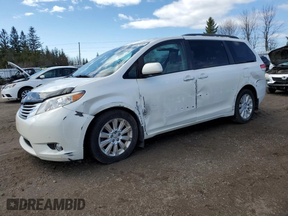 2012 Toyota Sienna XLE with VIN 5TDDK3DCXCS047104, listed as a Copart auction lot 53521335 with 184,269 mi miles and Clean Title. Bid and sale history available at DreamBid. Image 1.
