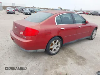 2003 Infiniti G35 w/Leather with VIN JNKCV51E33M306630, listed as a IAAI auction lot 41518649 with 173,087 mi miles. Bid and sale history available at carsss.com. Image 4.