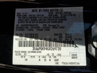 2016 Ford Fusion Titanium with VIN 3FA6P0K94GR269720, listed as a Copart auction lot 47759495 with 112,161 mi miles and Salvage Title. Bid and sale history available at DreamBid. Image 12.