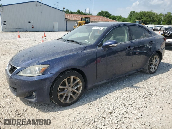 2011 Lexus IS 250 with VIN JTHCF5C26B5045387, listed as a Copart auction lot 61343545 with 203,245 mi miles and Salvage title. Bid and sale history available at DreamBid. Image 1.
