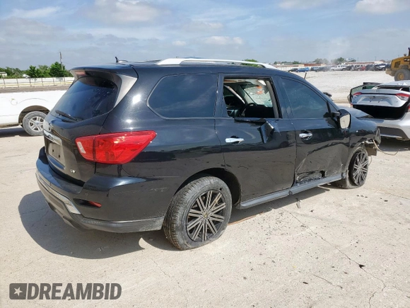 2017 Nissan Pathfinder S with VIN 5N1DR2MN8HC614311, listed as a Copart auction lot 55310065 with Not provided miles and Salvage title. Bid and sale history available at DreamBid. Image 3.
