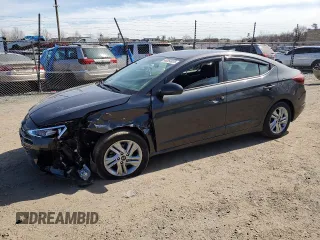2020 Hyundai Elantra SEL with VIN 5NPD84LF0LH587518, listed as a Copart auction lot 48354935 with 39,385 mi miles and Salvage Title. Bid and sale history available at carsss.com. Image 1.