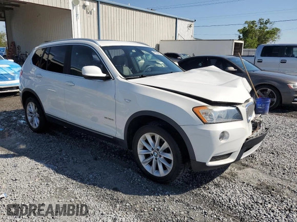 2012 BMW X3 28i with VIN 5UXWX5C5XCL720059, listed as a Copart auction lot 49326465 with 107,977 mi miles and Salvage Title. Bid and sale history available at DreamBid. Image 4.