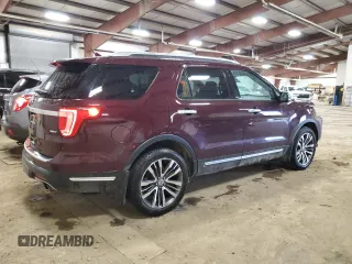 2018 Ford Explorer Platinum with VIN 1FM5K8HT7JGC04800, listed as a Copart auction lot 50972465 with 91,942 mi miles and Clean Title. Bid and sale history available at carsss.com. Image 3.