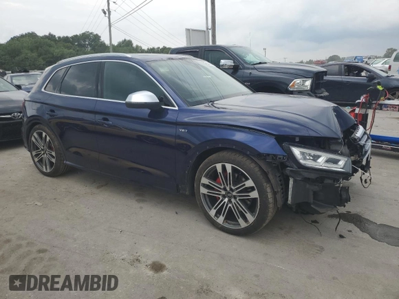 2018 Audi SQ5 Prestige with VIN WA1C4AFY4J2101014, listed as a Copart auction lot 65063764 with 60,064 mi miles and Salvage Title. Bid and sale history available at DreamBid. Image 4.
