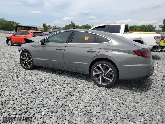 2023 Hyundai Sonata SEL Plus with VIN KMHL44J20PA276848, listed as a Copart auction lot 50339575 with 21,277 mi miles and Non Repairable. Bid and sale history available at carsss.com. Image 2.