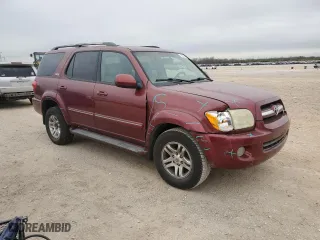 2006 Toyota Sequoia SR5 with VIN 5TDBT44A96S273907, listed as a Copart auction lot 87311814 with 182,435 mi miles and Salvage Title. Bid and sale history available at carsss.com. Image 4.