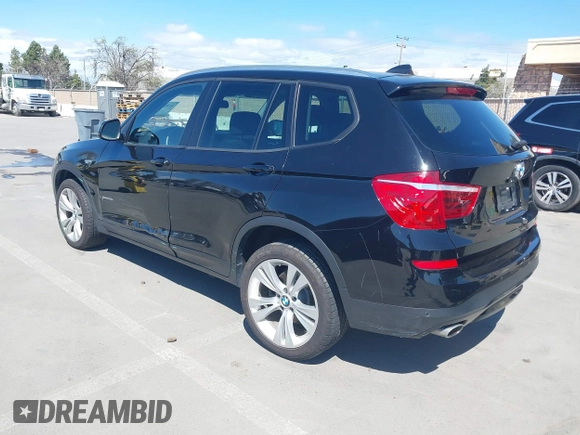 2015 BMW X3 xDrive28d with VIN 5UXWY3C52F0E96652, listed as a IAAI auction lot 41895140 with 57,131 mi miles. Bid and sale history available at carsss.com. Image 3.