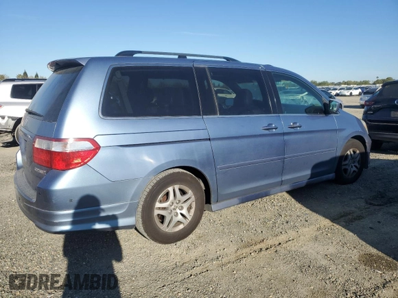 2005 Honda Odyssey EX-L with VIN 5FNRL38645B092814, listed as a Copart auction lot 50587065 with 262,912 mi miles and Salvage Title. Bid and sale history available at carsss.com. Image 3.