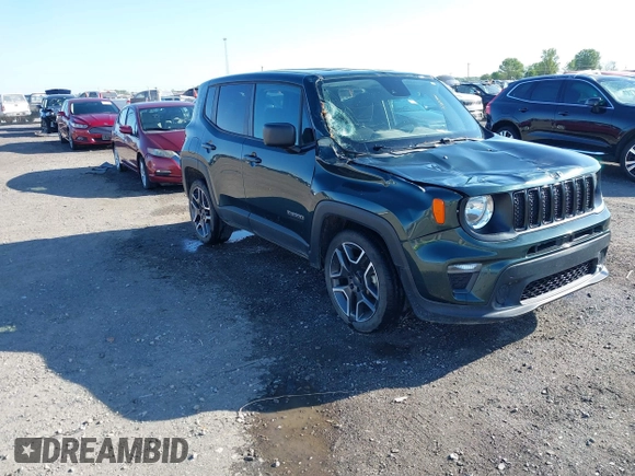 2021 Jeep Renegade Upland with VIN ZACNJDAB6MPM42885, listed as a IAAI auction lot 42013505 with 32,612 mi miles and . Bid and sale history available at DreamBid. Image 1.