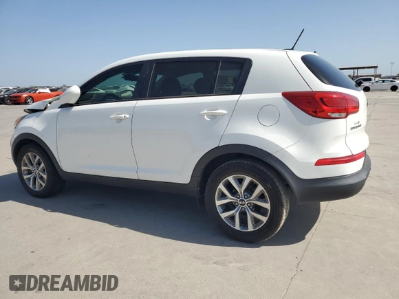 2015 Kia Sportage LX with VIN KNDPB3ACXF7762206, listed as a Copart auction lot 50105285 with 216,190 mi miles and Salvage Title. Bid and sale history available at DreamBid. Image 2.