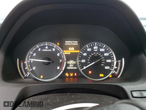2018 Acura TLX w/Technology Pkg with VIN 19UUB2F58JA007690, listed as a Copart auction lot 87013584 with 136,048 mi miles and Salvage Title. Bid and sale history available at carsss.com. Image 9.