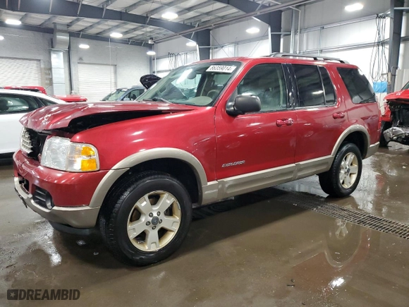 2004 Ford Explorer Eddie Bauer with VIN 1FMDU74W04UB84038, listed as a Copart auction lot 86359014 with 265,988 mi miles and Salvage Title. Bid and sale history available at carsss.com. Image 1.