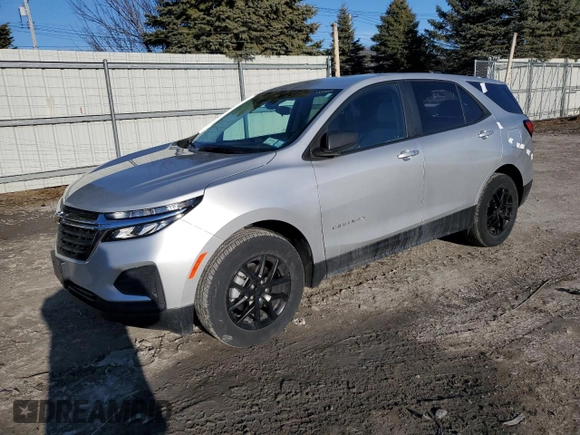 2022 Chevrolet Equinox LS z VIN 2GNAXSEV7N6149978, wystawiony jako Copart lot #47791645 z przebiegiem 8 387 mil mil oraz Szkoda całkowita • Salvage title. Historia ofert i sprzedaży dostępna na DreamBid. Obrazek 1.