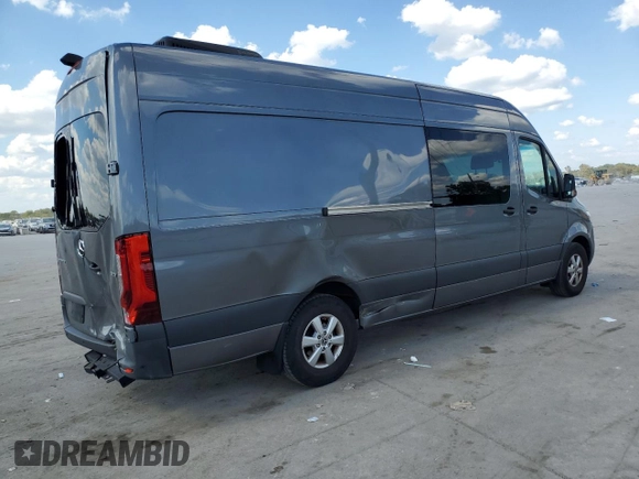 2021 Mercedes-Benz Sprinter Cargo with VIN W1W4ECHY2MT057677, listed as a Copart auction lot 70552843 with 52,530 mi miles and . Bid and sale history available at carsss.com. Image 3.