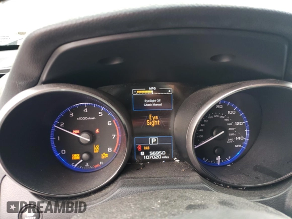 2018 Subaru Outback Touring with VIN 4S4BSATC6J3286785, listed as a Copart auction lot 58317675 with 107,020 mi miles and Salvage title. Bid and sale history available at DreamBid. Image 9.