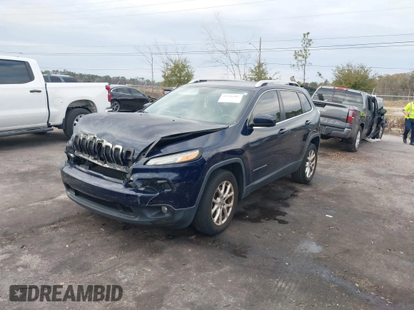 2014 Jeep Cherokee Latitude with VIN 1C4PJLCS2EW228418, listed as a IAAI auction lot 41416407 with 154,192 mi miles. Bid and sale history available at carsss.com. Image 17.