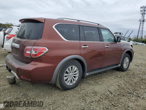 2017 Nissan Armada SV with VIN JN8AY2NC8H9509356, listed as a Copart auction lot 53759575 with 246,982 mi miles and Clean Title. Bid and sale history available at carsss.com. Image 3.